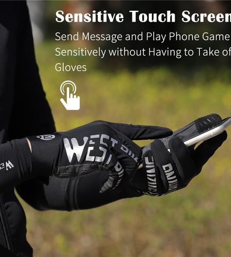 Breathable Cycling Gloves Touch Screen MTB Bike Gloves Anti-slip Reflective Sport Fitness Running Bicycle Gloves