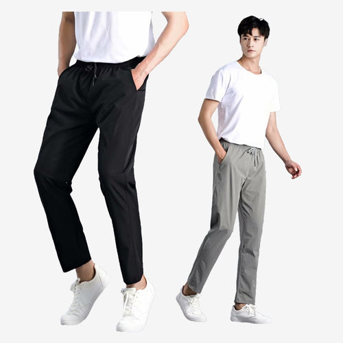 Load image into Gallery viewer, 5XL Plus Size Men Casual Pants Running Fitness Sports Elasticity Breathable Thin Slim Fit Sweatpants Exercises Full Length
