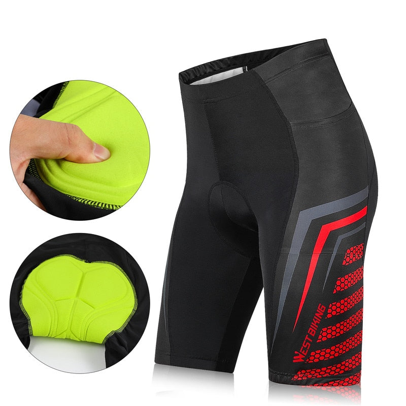 Pro Cycling Shorts Unisex Thickened Shockproof 3D Pad MTB Road Bike Team Tights Summer Breathable Underwear Shorts
