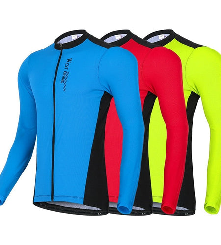 Long Sleeve Cycling Jersey Breathable Team Racing Sport Bicycle Jersey Men Shirt Clothing Comfortable Bike Jersey
