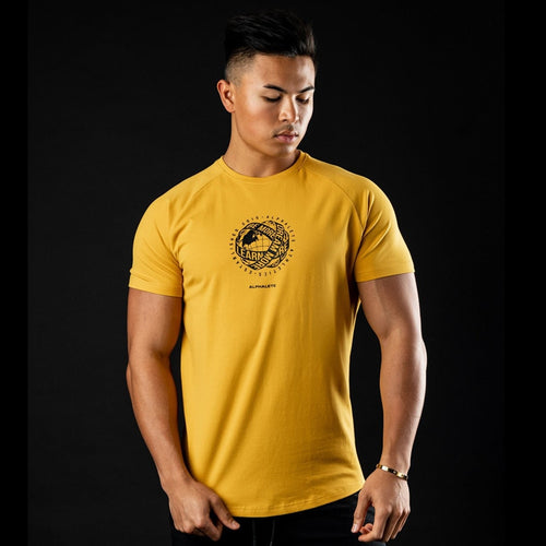 Load image into Gallery viewer, Casual Print T-shirt Men Cotton Fitness Workout Short Sleeve Shirt Male Gym Sport Skinny Tee Tops Summer Crossfit Brand Clothing

