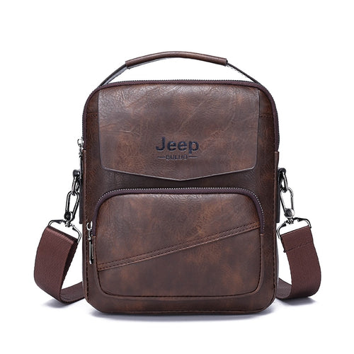 Load image into Gallery viewer, Men Messenger Bags Casual Handbag For Man Leather Shoulder Bag Crossbody Brown Male Tote Brown
