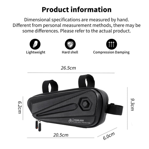 Load image into Gallery viewer, Waterproof Bicycle Frame Bag EVA Hard Shell Tools Storage Panniers MTB Road Bike Bag Top Tube Cycling Accessories
