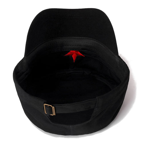 Load image into Gallery viewer, Military Caps For Men Adjustable Cadet Army Hat Red 5-Pointed Star Embroidery Flat Top Cap
