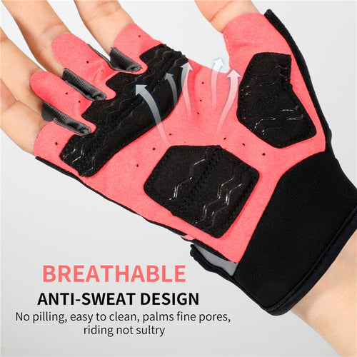 Load image into Gallery viewer, Cycling Gloves Women Men Anti Slip Half Finger Summer Sport Gloves Breathable MTB Bike Gym Fitness Bicycle Gloves
