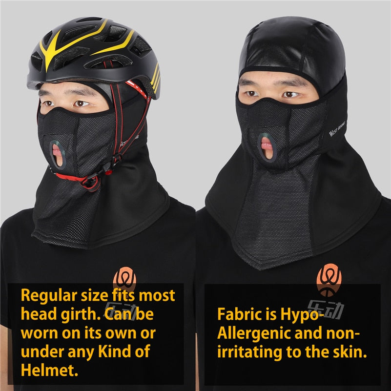 Winter Cycling Face Mask Fleece Thermal Balaclava Keep Warm Windproof Ski Mask Cap Snowboard Bike Bicycle Face Mask