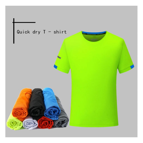 Load image into Gallery viewer, Men Running T-Shirts Quick Dry Compression Gym Fitness Jogging Sports Short Sleeve Tops Soccer Sportswear Male Jersey Breathable
