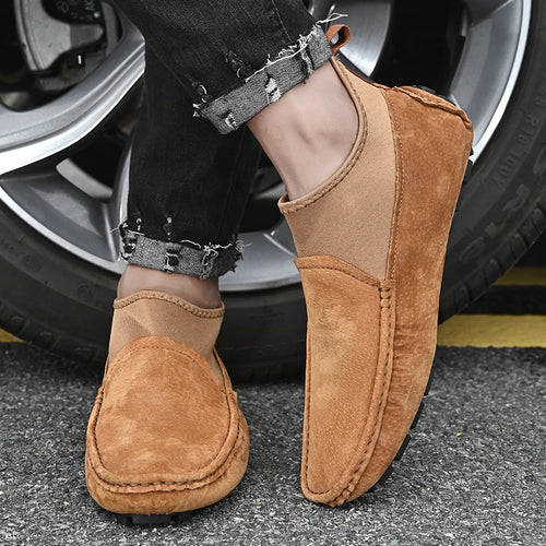 Load image into Gallery viewer, Brand Men&#39;s Shoes Autumn Soft Moccasins Men Loafers High Quality Genuine Leather Casual Shoes Men Flats Gommino Driving Shoes
