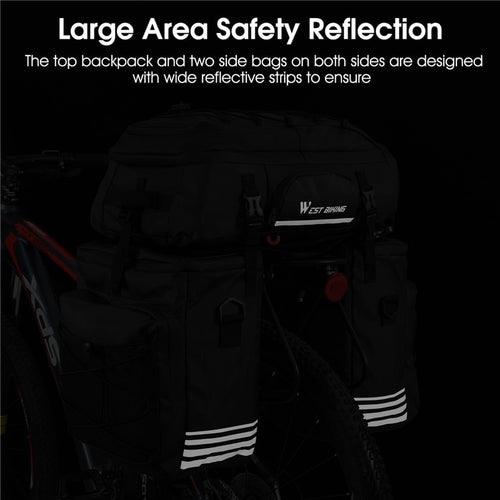 Load image into Gallery viewer, Multifunctional Bike Bag Rear Seat Trunk Bag Waterproof Bicycle Pannier MTB Mountain Cycling Luggage Sport Backpack
