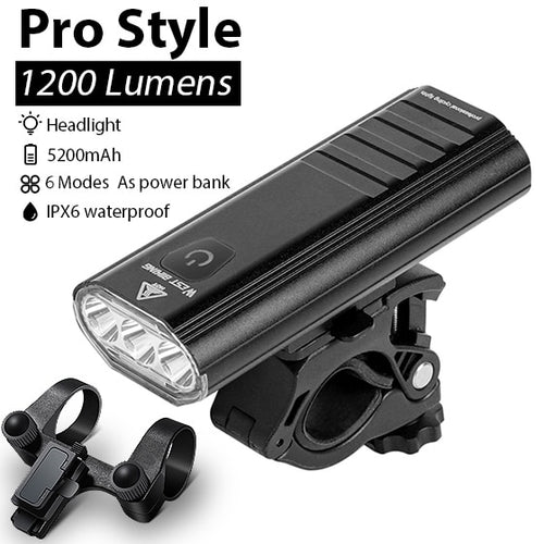 Load image into Gallery viewer, 3000 Lumen Bike Light 3 LED 5200mAh USB Rechargeable MTB Front Rear Lamp Waterproof Flashlight With 2 Brackets
