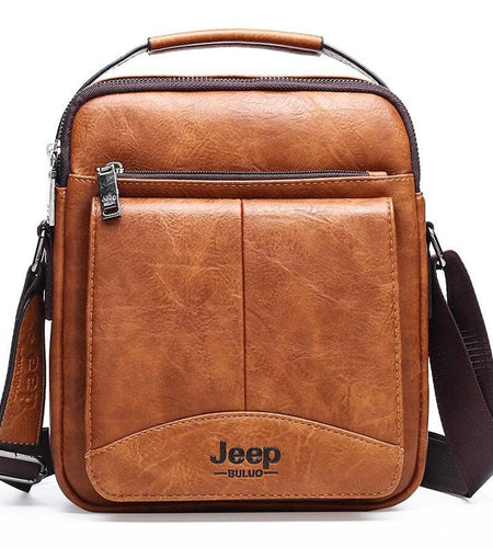 Large Men's Messenger Shoulder Bags Men Fashion Business High Quality Split Leather Crossbody Tote Bag For iPad