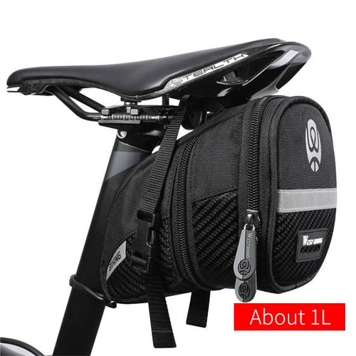 Load image into Gallery viewer, Rainproof Bicycle Bag 3D Shell Reflective Seatpost Saddle Bag Shockproof MTB Road Bike Bag Cycling Accessories
