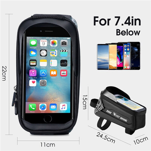 Load image into Gallery viewer, Waterproof Bicycle Bag Touchscreen Phone Case Large Capacity Front Handlebar Cycling Bag MTB Road Bike Accessories
