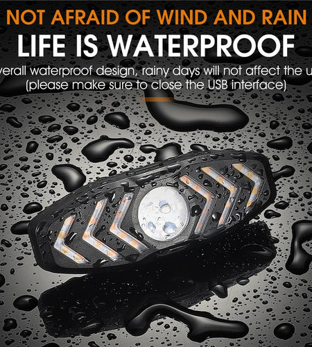 Wireless Bike Taillight Remote Turn Beep Signal MTB Bicycle Light Direction Indicator USB Rechargeable Rear Lights