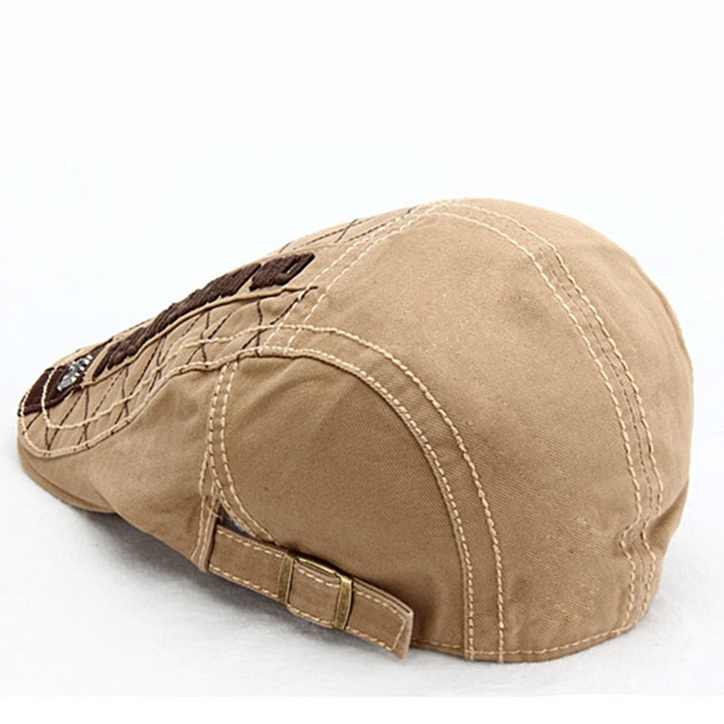 Summer Outdoor Visor Cap 100% Cotton Berets For Men & Women Casual Peaked Caps M Label Solid Color Stylish Berets Hats