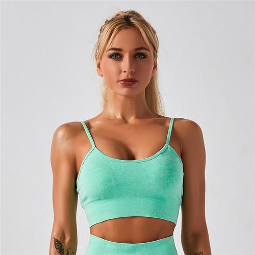 Load image into Gallery viewer, Sports Bra 8 Colors Women Padded Push up Yoga Fitness Daily Wear High Stretch Bra Seamless Sports Top for Running Yoga Gym A012B
