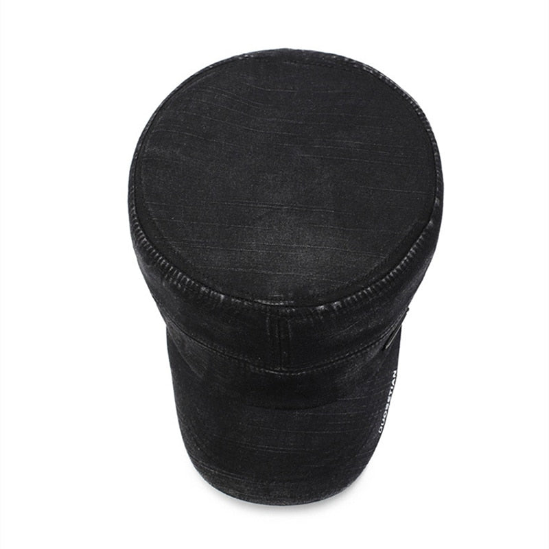 Retro Cotton Military Cap For Men Women Flat Top Military Hats Bone Baseball Cap Outdoor Adjustable Army Men's Cap