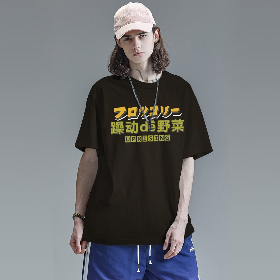 Men Hip Hop T Shirt Japanese Harajuku Cartoon Monster T-Shirt Streetwear Summer Tops Tees Cotton Tshirt Oversized HipHop