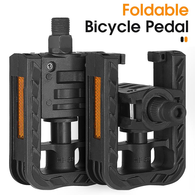 Foldable Bicycle Pedals MTB Road Mountain Bike Nylon Folding Pedal Universal Non-slip Cycling Accessories Parts