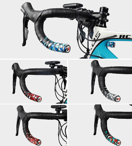 Professional Road Bike Handlebar Tape EVA PU Bicycle Handlebar Tape Anti-slip Shock Absorption Cycling Wrap End Plug
