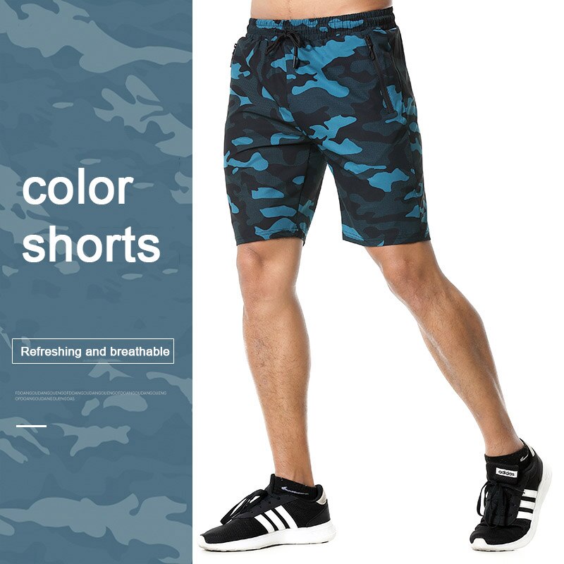 Summer New Fitness Shorts Fashion Breathable Quick-drying Gyms Bodybuilding Joggers Shorts Slim Fit Shorts Camouflage Sweatpants