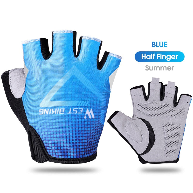 Breathable Cycling Gloves Men Women MTB Bicycle Gloves Motorcycle Running Fitness Riding Full Finger Bike Gloves