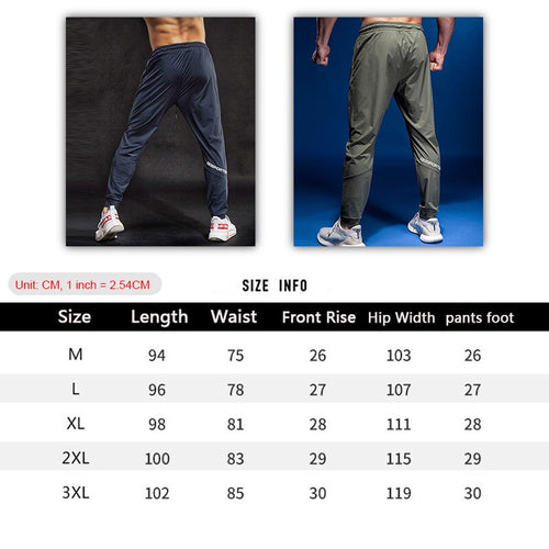 Load image into Gallery viewer, Men&#39;s Breathable Sport Pants Joggers Sweatpants Running Sports Workout Training Trousers Male Gym Fitness Casual Elastic Pants
