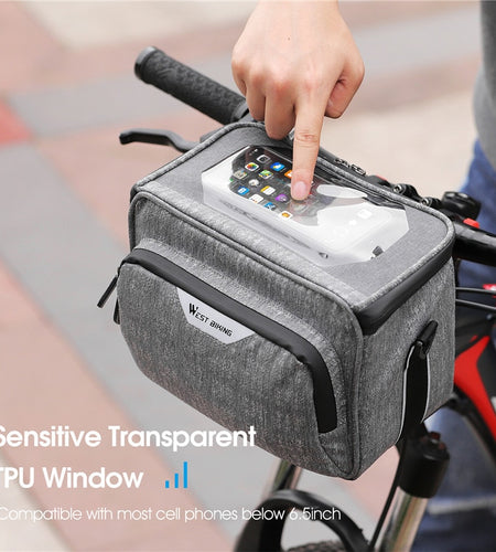Multifunction Bike Handlebar Bag Cycling Touch Screen Phone Bags Travel Shoulder Bag MTB Road Bicycle Accessories
