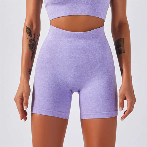 Load image into Gallery viewer, High Waist Women Seamless Gym Short Jogging Running Shorts Push Up Gym Compression Sports Shorts Yoga clothing For Women A012S
