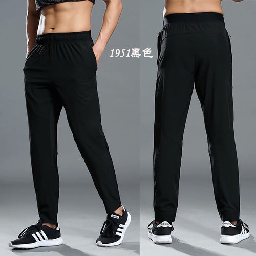 Load image into Gallery viewer, jogging pants Dry Fit training pants running pants men Joggers cycling sport pants full length black trousers pockets sportswear
