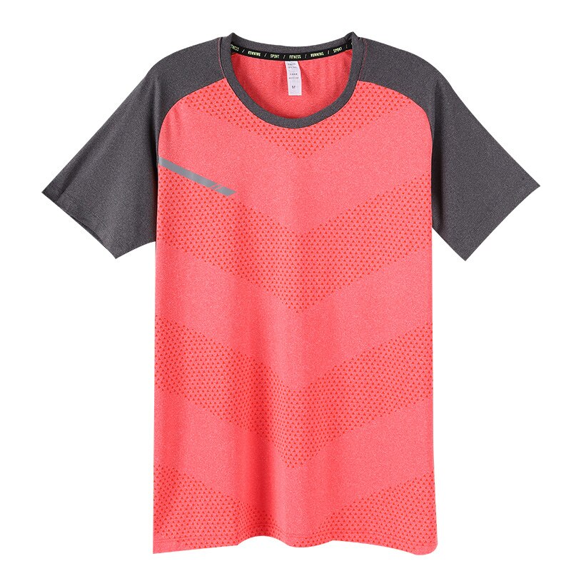 High Quality Men Sport T-Shirt Quick Drying Gym Shirt Running Breathable Shirt Short Sleeve T-shirt Workout Outdoor Fishing Tops