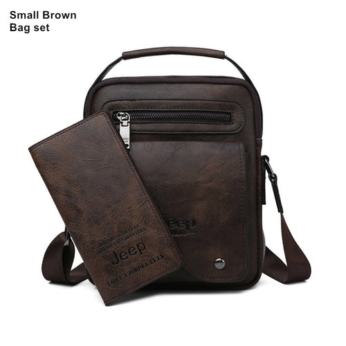 Load image into Gallery viewer, Split Leather Crossbody Tote Men Bag Famous Designer Men Shoulder Messenger Bags Men Fashion Business High Quality
