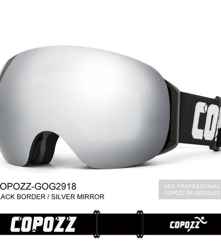 Ski Goggles frameless Double Layers UV400 Anti-fog big ski mask men women Outdoor skiing and snowboarding Ski glasses