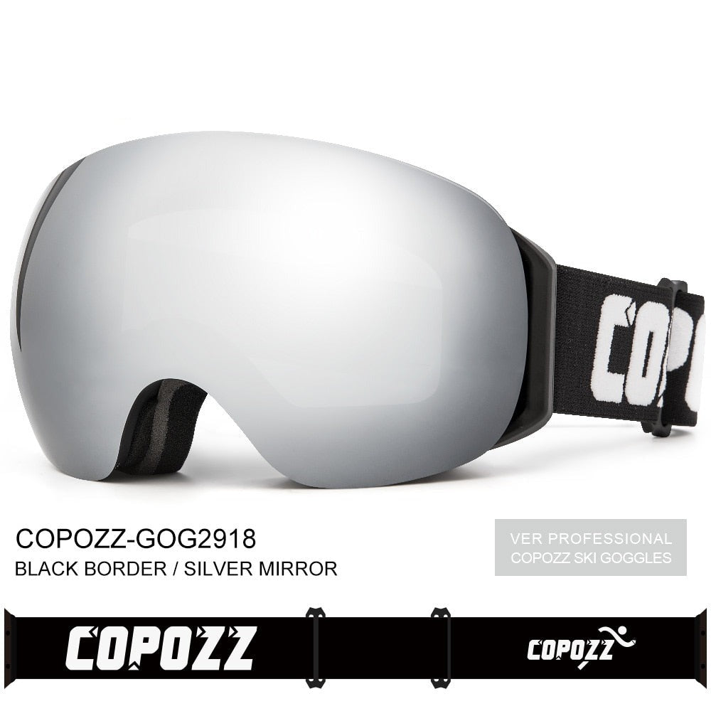Ski Goggles frameless Double Layers UV400 Anti-fog big ski mask men women Outdoor skiing and snowboarding Ski glasses