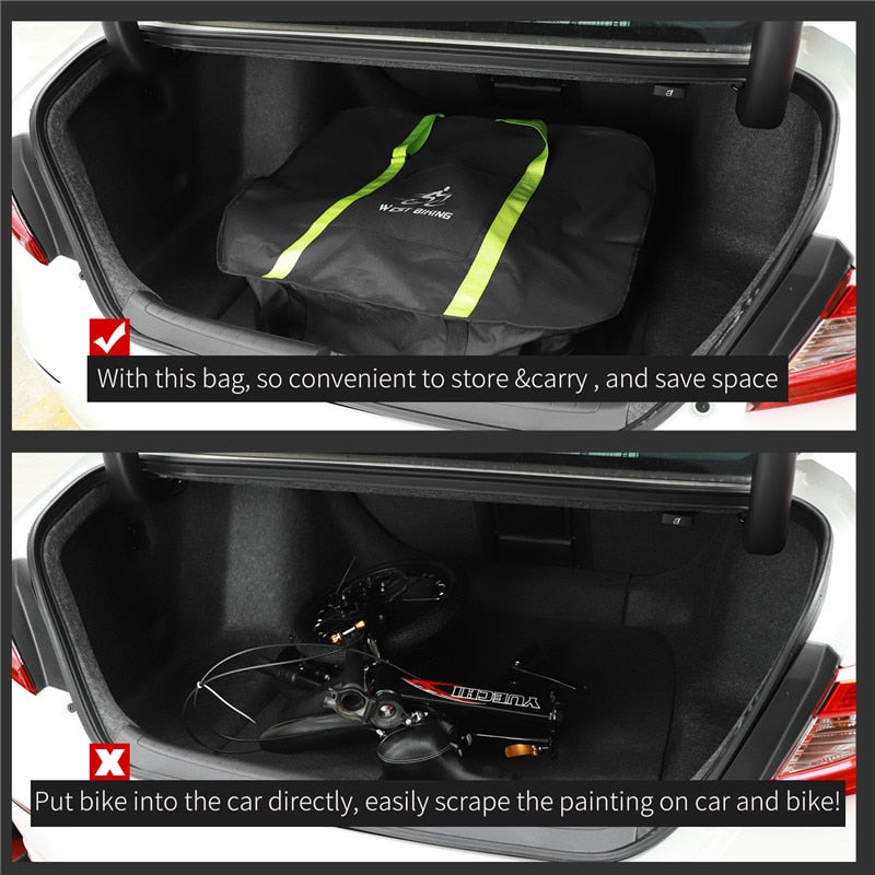Bike Cover Storage Bag Fit for 14/16/20/26/27.5 inches 700C Folding Bike Portable Thicken Travel Carry Loading Bags