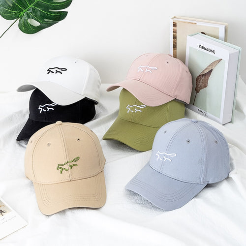 Load image into Gallery viewer, Women Men Cotton Cap Fashion Fabio Fox Embroidered Baseball Cap Female Casual Adjustable Outdoor Couple Streetwear Hat
