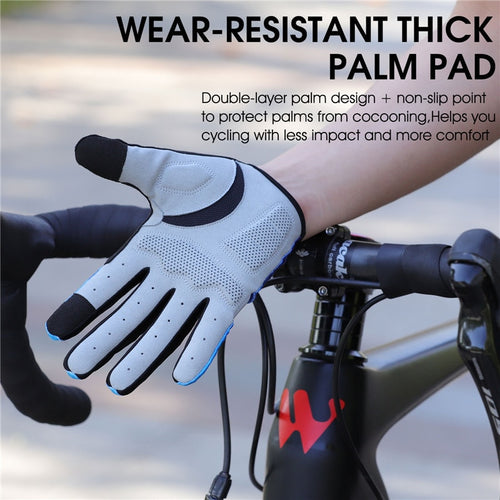 Load image into Gallery viewer, Breathable Cycling Gloves Men Women MTB Bicycle Gloves Motorcycle Running Fitness Riding Full Finger Bike Gloves
