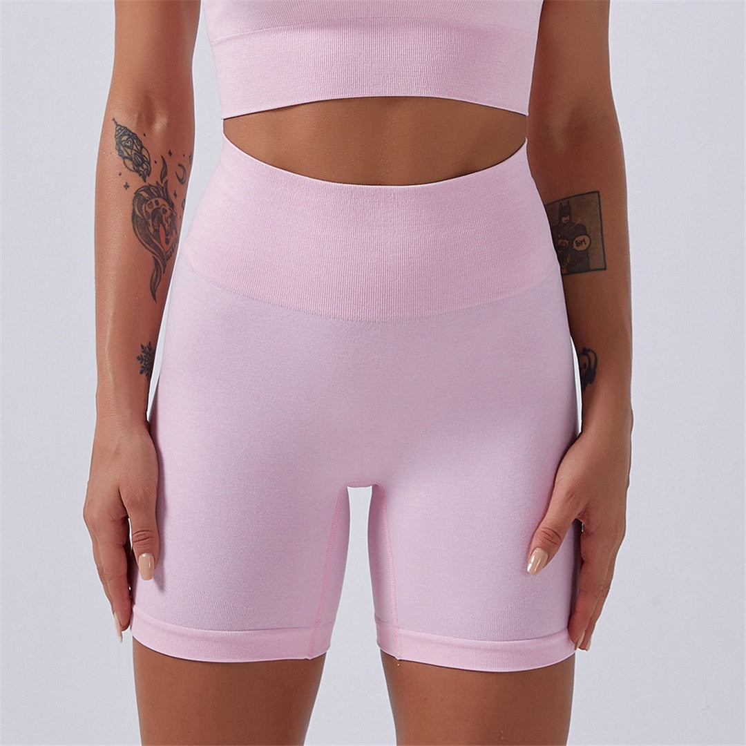 High Waist Women Seamless Gym Short Jogging Running Shorts Push Up Gym Compression Sports Shorts Yoga clothing For Women A012S