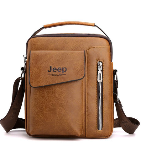 Casual Men Shoulder Bag Vintage Crossbody Bags High Quality Male Bag PU Leather Handbag Capacity Men Messenger Bags