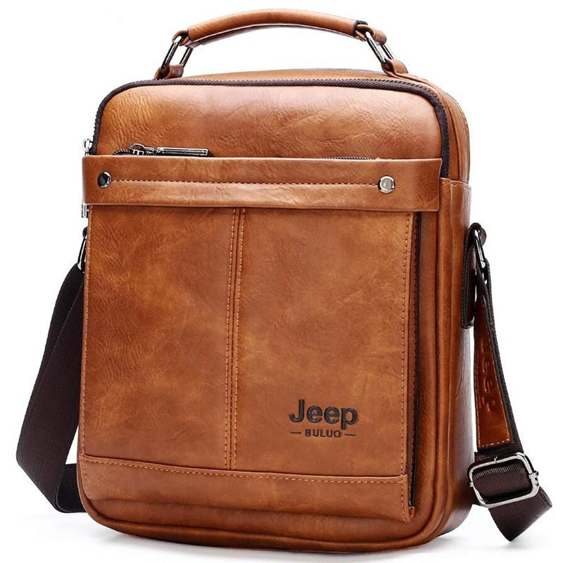 Large Size Handbag Brand Men Business Work office Shoulder Bag For 9.7 in iPad Male Leather Crossbody Messenger Bag