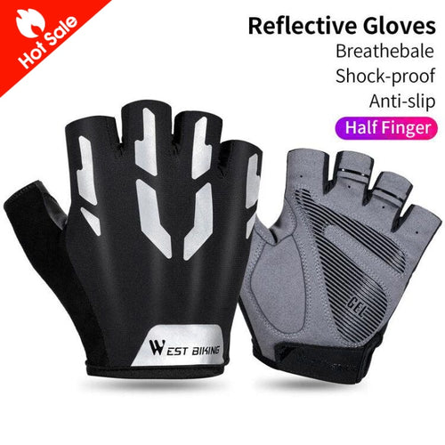 Load image into Gallery viewer, Half Finger Cycling Gloves Shockproof Wear Resistant Breathable MTB Road Bicycle Gloves Men Women Sports Bike Gloves
