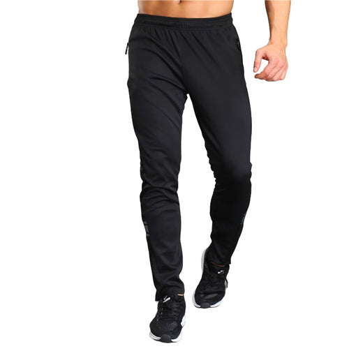 Load image into Gallery viewer, Bodybuilding Sports Running Pants Men&#39;s Striped Breathable Fitness Training Jogging Sweatpants Black Basketball Tennis Trousers
