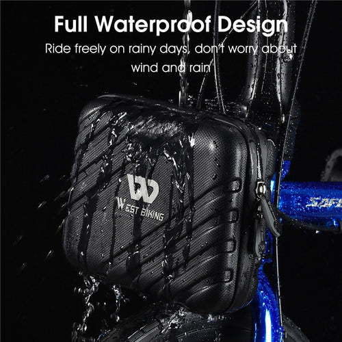 Load image into Gallery viewer, Waterproof Bicycle Bag Hard Shell Bike Bag Front Electric Scooter Panniers Reflective Storage Case Cycling Bag
