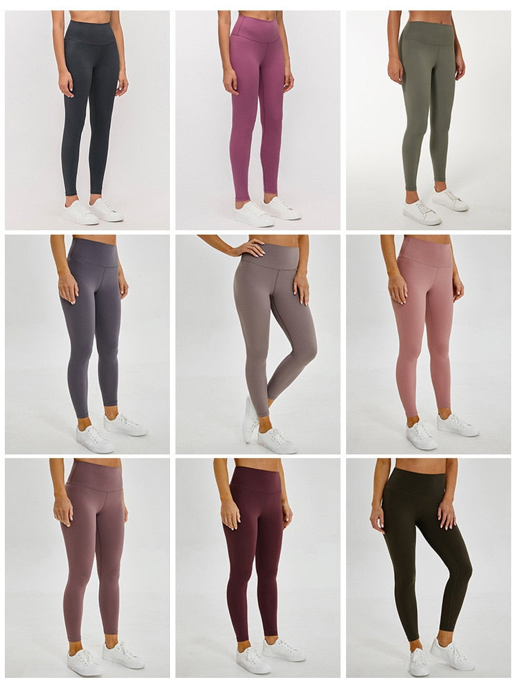 Butter Feel yoga Leggings Women Yoga Pants Stretchy Gym Sport Woman Sports Tights Scrunch Leggings