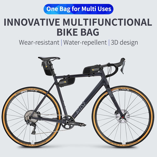 Load image into Gallery viewer, Bike Saddle Bag Rainproof Multifunctional Front Frame MTB Road Bicycle Bag Reflective Pannier Cycling Accessories
