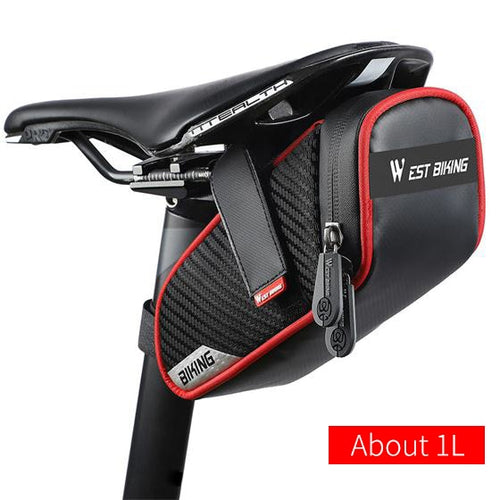 Load image into Gallery viewer, Rainproof Bicycle Bag 3D Shell Reflective Seatpost Saddle Bag Shockproof MTB Road Bike Bag Cycling Accessories
