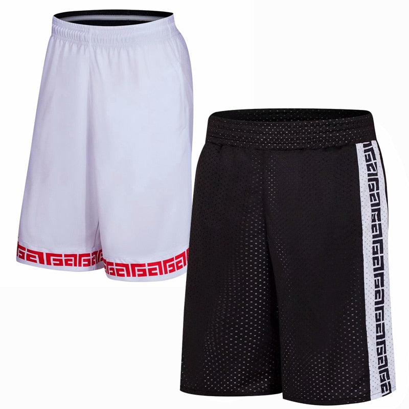 Men Summer Basketball Shorts Male Sportswear Double sided Running Shorts Breathable Training Wear Plus Size Shorts L-5XL