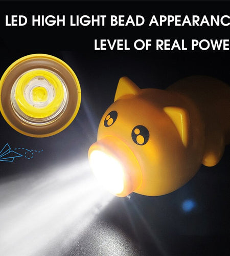 Creative Cartoon Bicycle Light MTB Road Bike Horn Bell Kids Children Balance Bike Lamp Waterproof Cycling Headlight