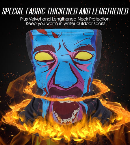 Warm Winter Cycling Face Mask Fleece Sport Headwear Bike Bandana Ski Running Training Neck Warmer Bicycle Scarf