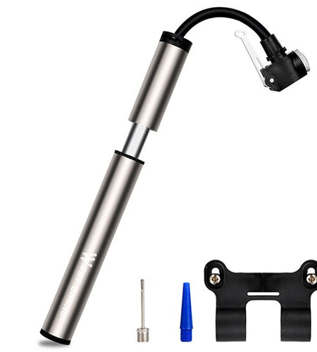 120PSI Bicycle Pump Hose Mountain Road Cycling Tire Inflator Schrader Presta Valve Alloy Portable Mini Bike Pump